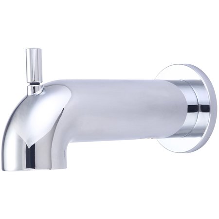 OLYMPIA Extended Combo Diverter Tub Spout in Chrome OP-640063